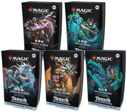 MTG Magic Tarkir: Dragonstorm Set of 5 Commander Decks SEALED Case - Image 1