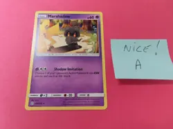 POKEMON TCG Marshadow 103/236 S&M: Cosmic Eclipse Non Holo Rare NM Pikachu - Image 2
