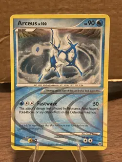 Pokemon Arceus AR4 Holo Rare Platinum Water Moderately Played - Image 1