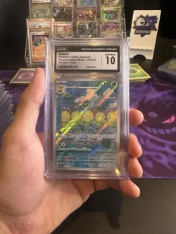 CGC 10 Sunflora 102/101 AR Art Rare Transformation Mask sv6 Pokemon Card - Image 1