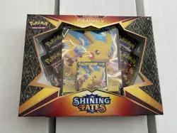 Pokemon TCG Pikachu V Promo Box Collection Shining Fates 4 Packs NEW/Sealed - Image 1