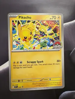 2025 Pokemon World Championships Pikachu Black Star Promo #225 - Image 2