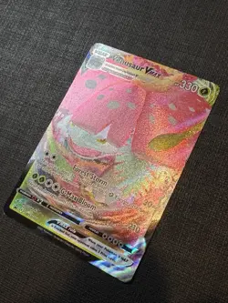 Pokemon TCG Venusaur VMAX SWSH102 Sword & Shield Black Star Regular Size NM Cond - Image 2