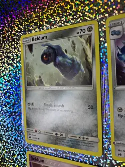 Pokemon TCG Regular: EX Deoxys 55/107 Beldum (MP); Undaunted 30/90 Metang (HP) - Image 5