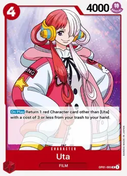 Uta - OP01-005 - R - Foil - Booster OP-01: Romance Dawn #OP01-005 One Piece TCG - Image 1
