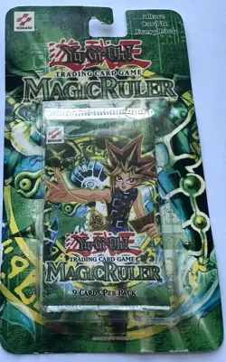1999 Yugioh Magic Ruler Checklane Booster Pack Sealed (Please Read- Adhesives) 53334282253 - Image 1