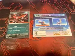 Shiny Koraidon/Miraidon Pokemon Scarlet Violet Code Card Promo Yveltal Gamestop - Image 1