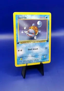 Squirtle 68/82 1st Edition Non Holo Team Rocket Pokemon Card Pokemon TCG WOTC NM - Image 2