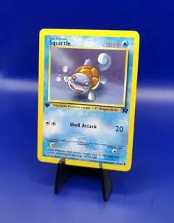 Squirtle 68/82 1st Edition Non Holo Team Rocket Pokemon Card Pokemon TCG WOTC NM - Image 3