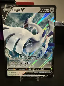 JUMBO Lugia V Oversized Card SWSH301 Black Star Promo Pokemon NM - Image 1