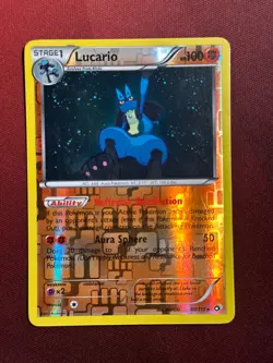 LUCARIO 80/113 Legendary Treasures REVERSE HOLO RH rare Pokemon TCG card NM - Image 1