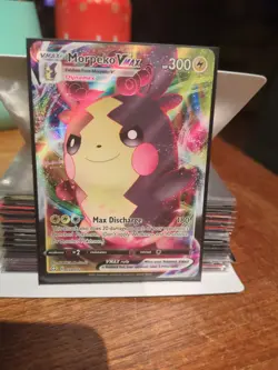 Pokemon TCG Morpeko VMAX Shining Fates Holo Ultra Rare Card 038/072 - Image 1