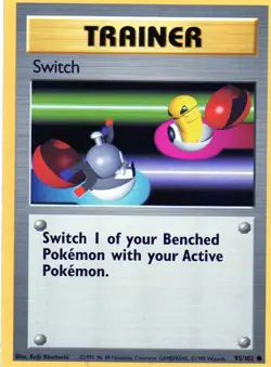 Pokemon Switch Card Trainer 095/102 Base Set - Image 1