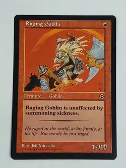 MTG Raging Goblin (Portal II/Red/C) - BGM - Image 1