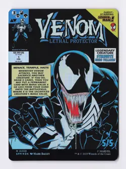Eddie Brock (Borderless) (Foil) 0233 (M) MTG Marvel's Spider-Man (SPM) * - Image 2
