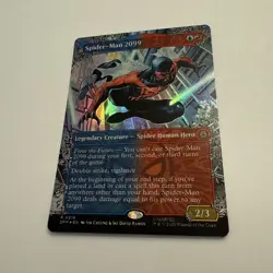 Spider-Man 2099 FOIL Borderless 216 Marvel's Spider-Man SPM MTG Rare Unplayed NM - Image 3