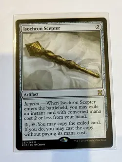 WOTC MTG Eternal Masters Isochron Scepter (R) EX - Image 1