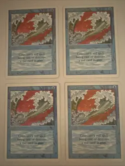 MTG * X4 Blue Elemental Blast X4 Revised 3rd Edition NM Playset SellbyCyn - Image 1