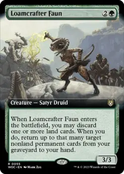 Loamcrafter Faun (Extended Art) - Near Mint MTG Commander: Wilds of Eldraine - Image 1