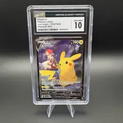 2022 Pokemon Lost Origin Pikachu V Character Rare TG16/TG30 CGC 10 - Image 1