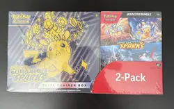 Pokemon Surging Sparks ETB + Booster Bundle Costco 2-pack Sealed - Image 1
