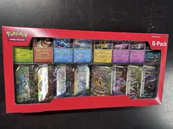 Pokemon TCG: Scarlet & Violet - Prismatic Evolutions 8 Pack Mini Tin Set Costco - Image 1