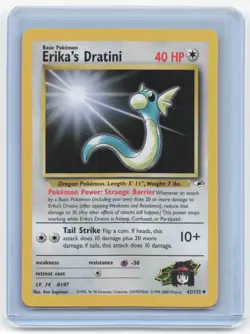 2000 Pokemon Erika's Dratini Gym Heroes #42/132 Near Mint - Image 1