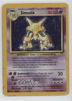 Alakazam Holo German Pokemon Base Set #1 1999 - Image 1