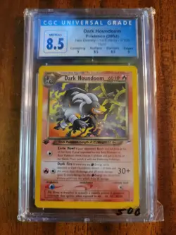 2002 Pokemon Neo Destiny 1st Edition Holo Dark Houndoom 7/105 CGC 8.5 NM/Mint+ - Image 1