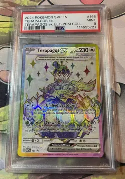 2024 POKEMON SVP ULTRA-PREMIUM COLLECTION PROMO #165 TERAPAGOS EX PSA 9 - Image 1