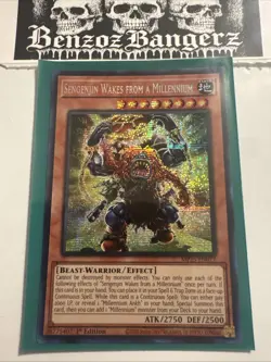 Yugioh! Sengenjin Wakes from a Millennium MP25-EN077 Prismatic Secret Rare - Image 1
