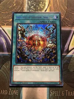*** SINFUL SPOILS OF SUBVERSION - SNAKE-EYE *** SECRET RARE DUNE-EN060 YUGIOH! - Image 1