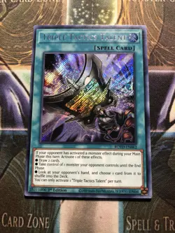 *** TRIPLE TACTICS TALENT *** ORIGINAL SECRET RARE 1ST EDITION RA01-EN063 YUGIOH - Image 1