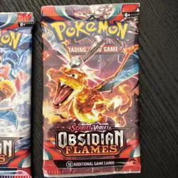Pokemon: Scarlet and Violet Obsidian Flames x3 Card Booster Packs New Sealed - Image 4
