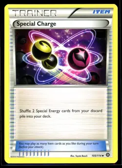 2016 XY - Steam Siege Special Charge Uncommon #105 Pokemon Card - Image 1