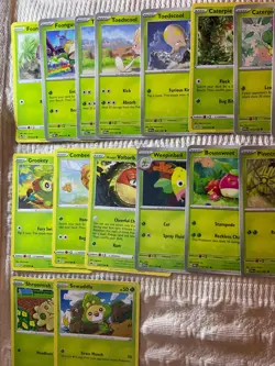 Pokemon Card Lot - All Grass Type - 130 - uncommons, holo, rare, promo, rev holo - Image 2