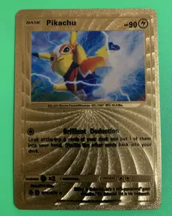 Pokemon GOLD Card Pikachu HP90 076/073. Excellent Condition! - Image 1