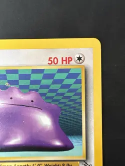 Pokemon TCG Ditto Card Non Holo Rare 18/62 Fossil 1999 WOTC Printer Hickey Error - Image 3