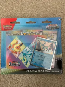 Pokemon TCG Prismatic Evolutions Tech Sticker Collection Glaceon Promo Card New - Image 1