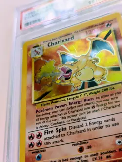 1999 POKEMON GAME CHARIZARD HOLO CARD #4 PSA 7 Near Mint - Image 4