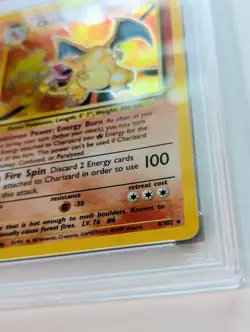 1999 POKEMON GAME CHARIZARD HOLO CARD #4 PSA 7 Near Mint - Image 5