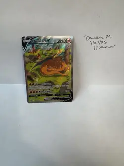 Pokemon Charizard v SWSH260 Full Art Black Star Promo Holo Card NM Condition - Image 1