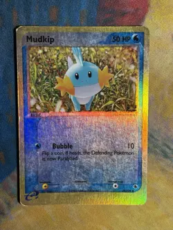 Mudkip 59/109 Reverse Holo Common EX Ruby & Sapphire Starter Pokemon Card MP - Image 2
