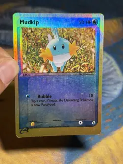 Mudkip 59/109 Reverse Holo Common EX Ruby & Sapphire Starter Pokemon Card MP - Image 3