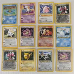Lot 12 VTG Pokemon Black Star Promo Cards Psyduck Cleffa Scizor Pikachu Mew - Image 1