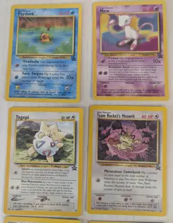 Lot 12 VTG Pokemon Black Star Promo Cards Psyduck Cleffa Scizor Pikachu Mew - Image 2