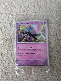Xerneas 064/132 Me01: Mega Evolution Holo Sealed Pokemon Card - Image 2
