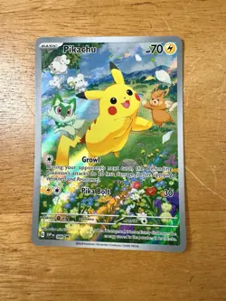 PIKACHU SVP 088 Scarlet & Violet Full Art Promo Pokemon Card Near Mint - Image 1