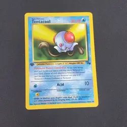 Tentacool 56/62 FOSSIL 1st Edition 1999 Pokemon Card - LP - Image 1