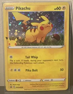 Pikachu SWSH039 General Mills Promo 2020 Holo Rare Holo Pokemon TCG Card NM - Image 1